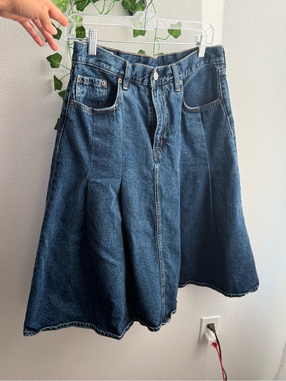 Levi's Denim Midi Skirt Blue Size 30